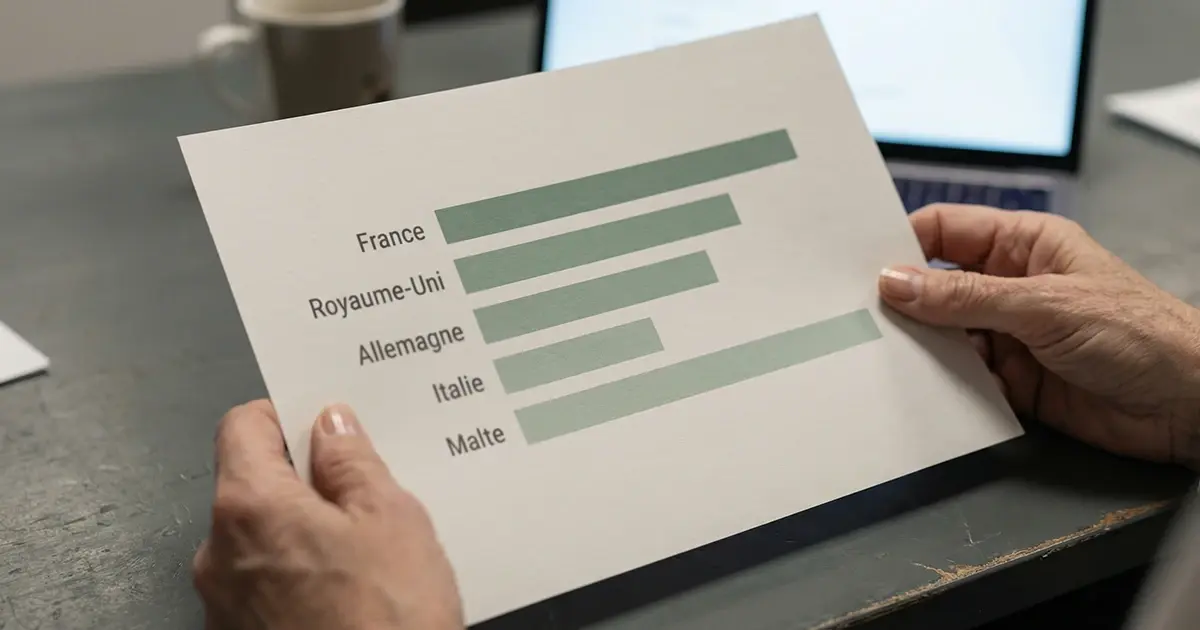 Graphique simple montrant la difference de TRJ entre bookmakers francais et europeens