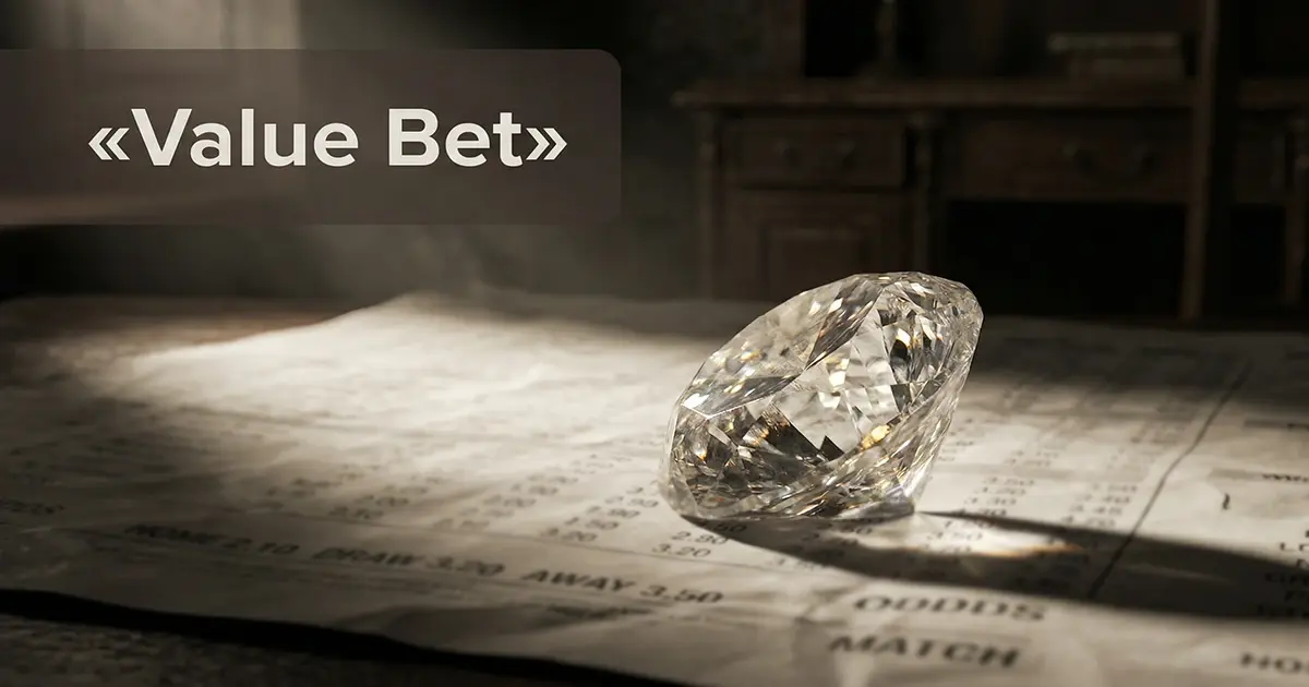 Diamant brut posé sur un document de cotes de paris football